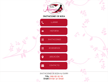 Tablet Screenshot of invitacionesdebodaonline.com